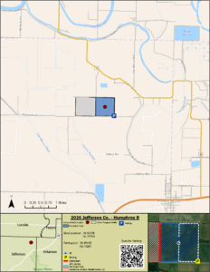 Map of WRICE field Humphrey B