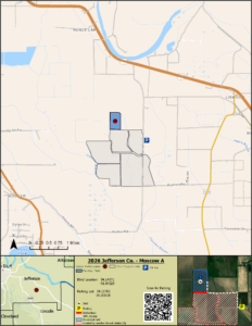 Map of WRICE field Moscow A