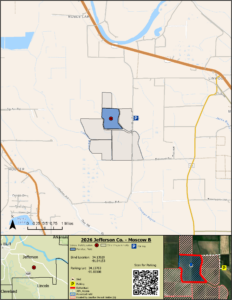 Map of WRICE field Moscow B