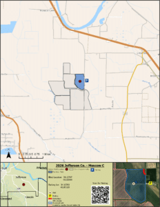 Map of WRICE field Moscow C