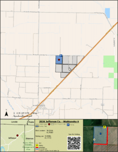 Map of WRICE field Wabbaseka A