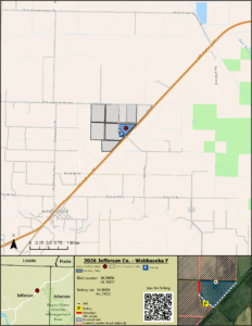 Map of WRICE field Wabbaseka F