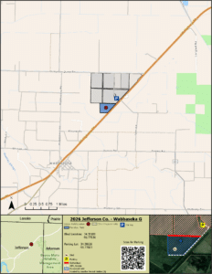 Map of WRICE field Wabbaseka G