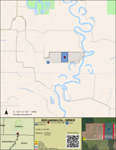 Map of WRICE field Saffell B