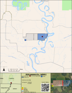 Map of WRICE field Saffell C