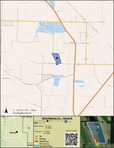 Map of WRICE field Keevil B
