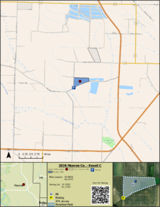 Map of WRICE field Keevil C