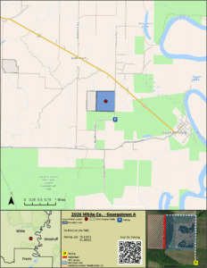 Map of WRICE field Georgetown A