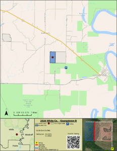 Map of WRICE field Georgetown B