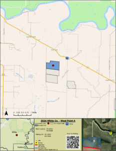 Map of WRICE field West Point A