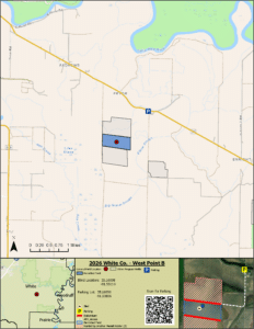 Map of WRICE field West Point B