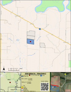 Map of WRICE field West Point C