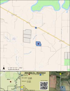 Map of WRICE field West Point D